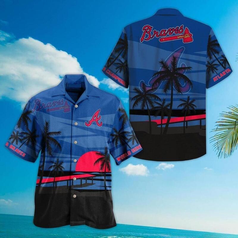 Vintage Atlanta Braves Champions Hawaiian Shirt Baseball Fans Gift