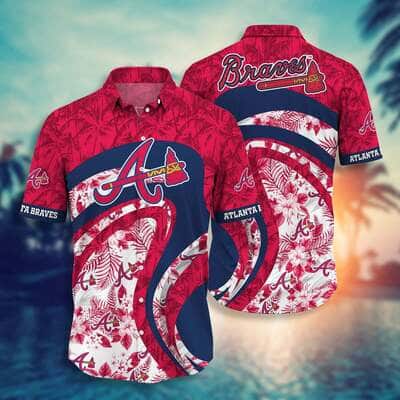 Atlanta Braves Hawaiian Shirt Tropical Pattern Baseball Fans Gift