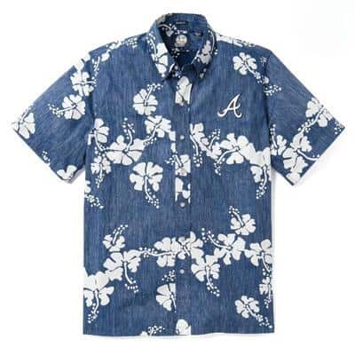 Atlanta Braves Hawaiian Shirt Tropical Flower Pattern Gift For Baseball Fans