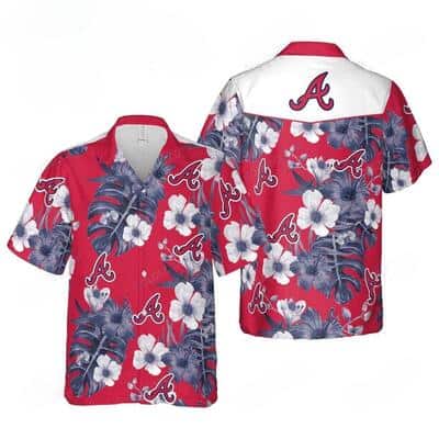 Atlanta Braves Hawaiian Shirt Tropical Pattern Beach Gift For Baseball Fans
