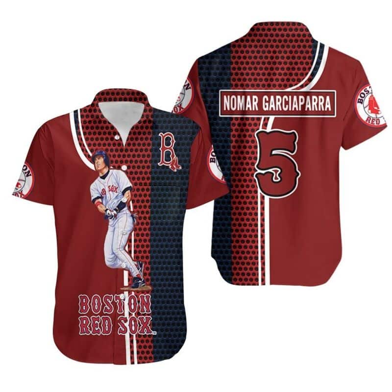 MLB Nomar Garciaparra Boston Red Sox Hawaiian Shirt Gift For Baseball Fans
