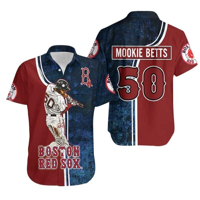 50 Mookie Betts Boston Red Sox Hawaiian Shirt For Baseball Lovers