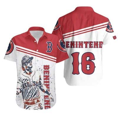 Andrew Benintendi Boston Red Sox Hawaiian Shirt Baseball Fans Gift
