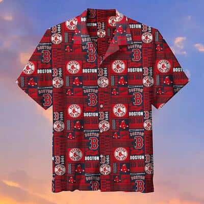 Red Aloha MLB Washington Nationals Hawaiian Shirt Abstract Flower