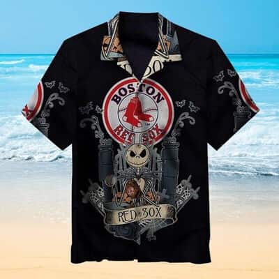 Jack Skellington Boston Red Sox Hawaiian Shirt