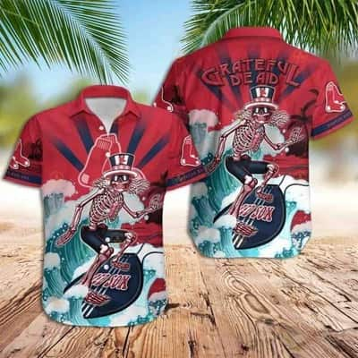 MLB Boston Red Sox Grateful Dead Hawaiian Shirt