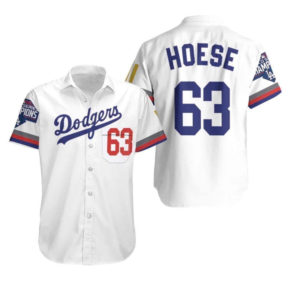 MLB Los Angeles Dodgers Hawaiian Shirt Hoese 63 Baseball Fans Gift