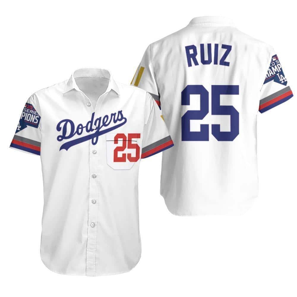 Ruiz 25 Los Angeles Dodgers Hawaiian Shirt Gift For Sport Fans