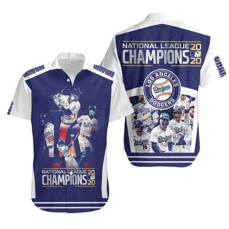 Los Angeles Dodgers Hawaiian Shirt National League Champions