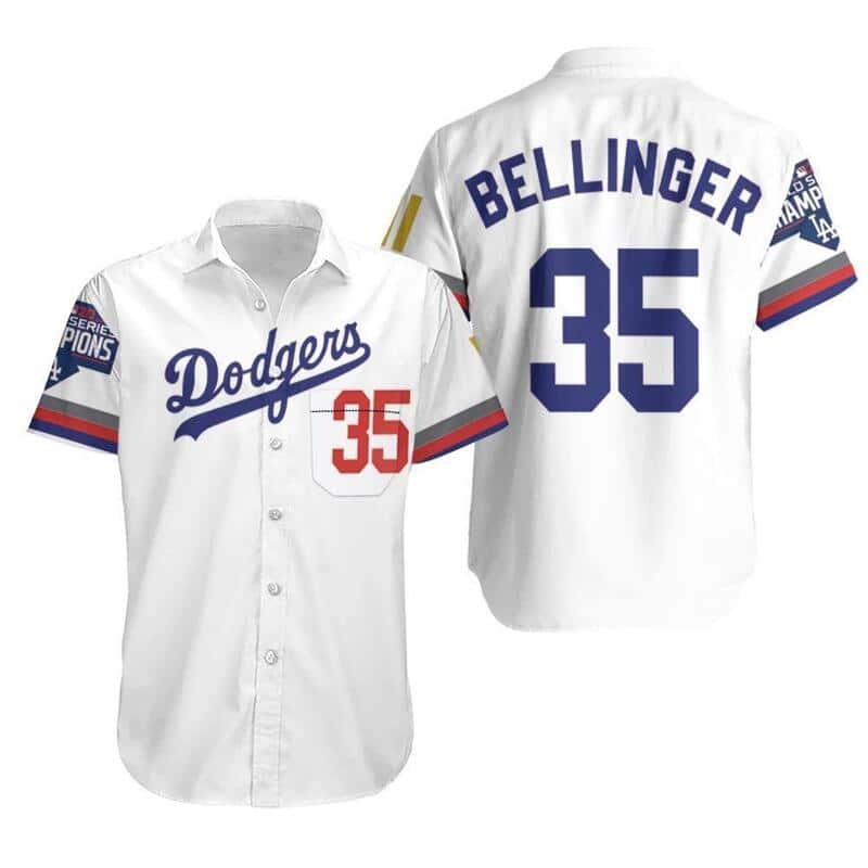 Bellinger 35 Los Angeles Dodgers Hawaiian Shirt Gift For Baseball Players