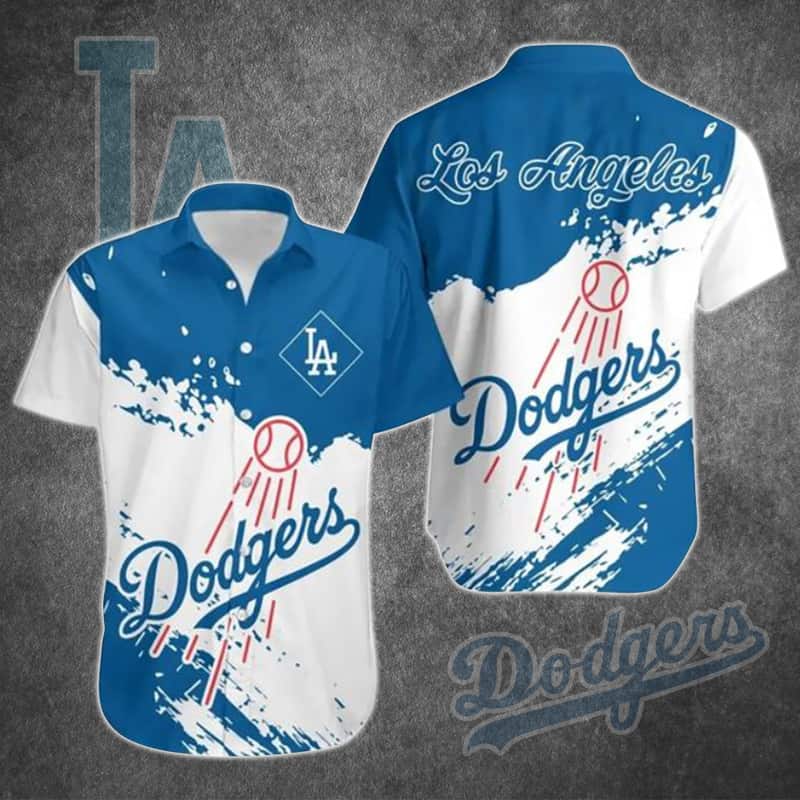 MLB Los Angeles Dodgers Hawaiian Shirt Beach Gift For Baseball Coach