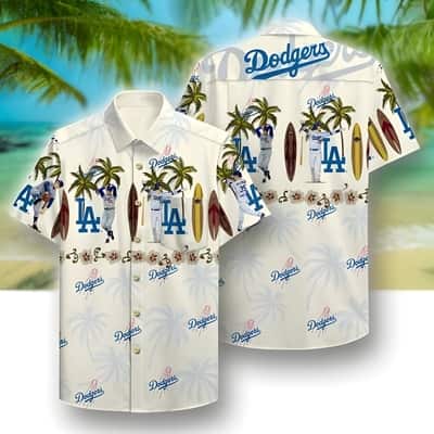 Vintage Los Angeles Dodgers Hawaiian Shirt Baseball Fans Gift