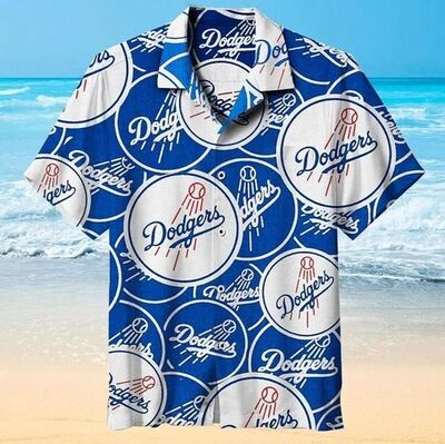 Los Angeles Dodgers Logo Hawaiian Shirt Beach Gift For Baseball Fans