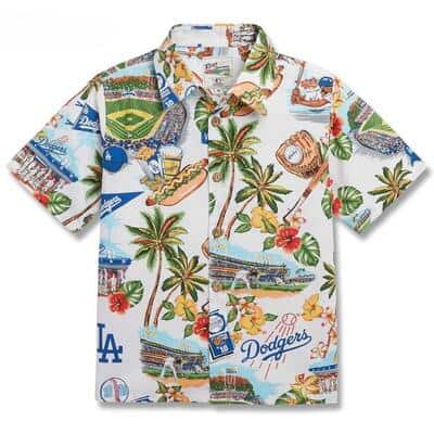 Vintage Los Angeles Dodgers Hawaiian Shirt Gift For Sport Fans
