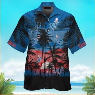 Vintage Los Angeles Dodgers Hawaiian Shirt Gift For Beach Trip