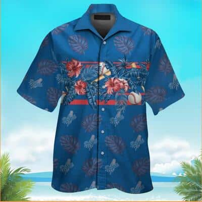 Los Angeles Dodgers Hawaiian Shirt Tropical Pattern Beach Lovers Gift