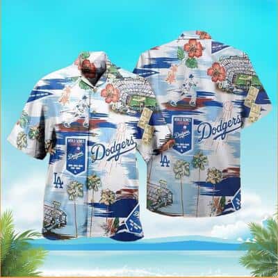 Los Angeles Dodgers Hawaiian Shirt Father's Day Gift For Beach Lovers