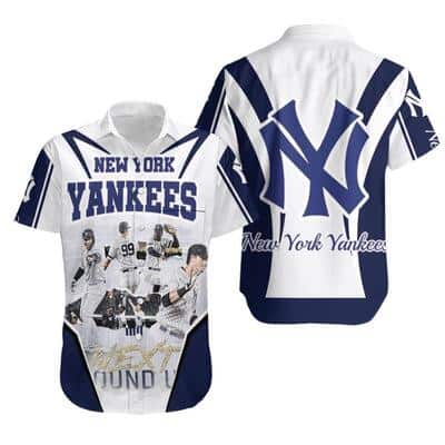 New York Yankees Hawaiian Shirt Next Round Up Gift For Baseball Fans