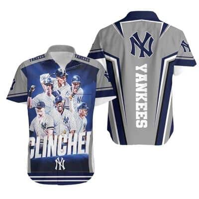 New York Yankees Hawaiian Shirt Players Clinched Beach Gift For Baseball Fans