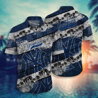 Vintage New York Yankees Hawaiian Shirt Sport Gift For Beach Lovers