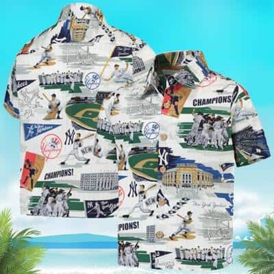 MLB New York Yankees Hawaiian Shirt Gift For Baseball Coach