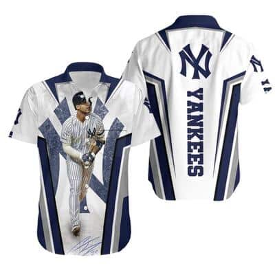 New York Yankees Hawaiian Shirt Gleyber Torres Gift For Baseball Fans