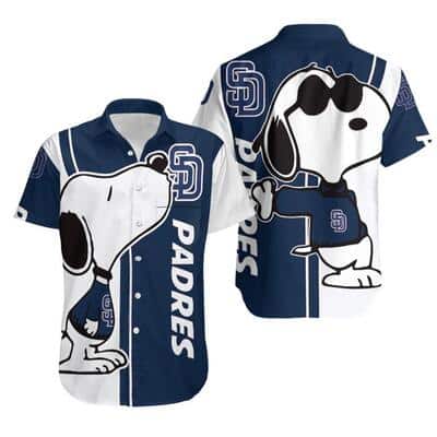 Snoopy San Diego Padres Hawaiian Shirt Baseball Gift For Beach Lovers