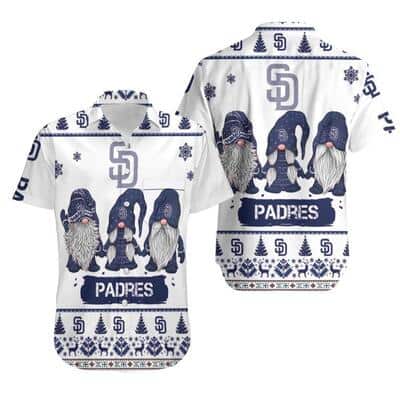 Gnomes San Diego Padres Hawaiian Shirt Christmas Gift For Baseball Lovers