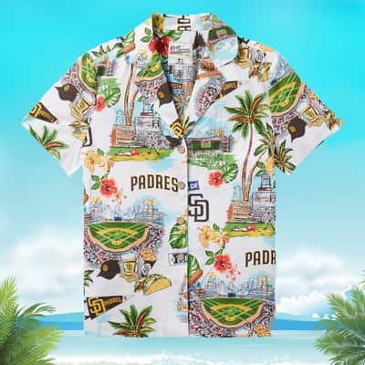 San Diego Padres Hawaiian Shirt Summer Beach Gift