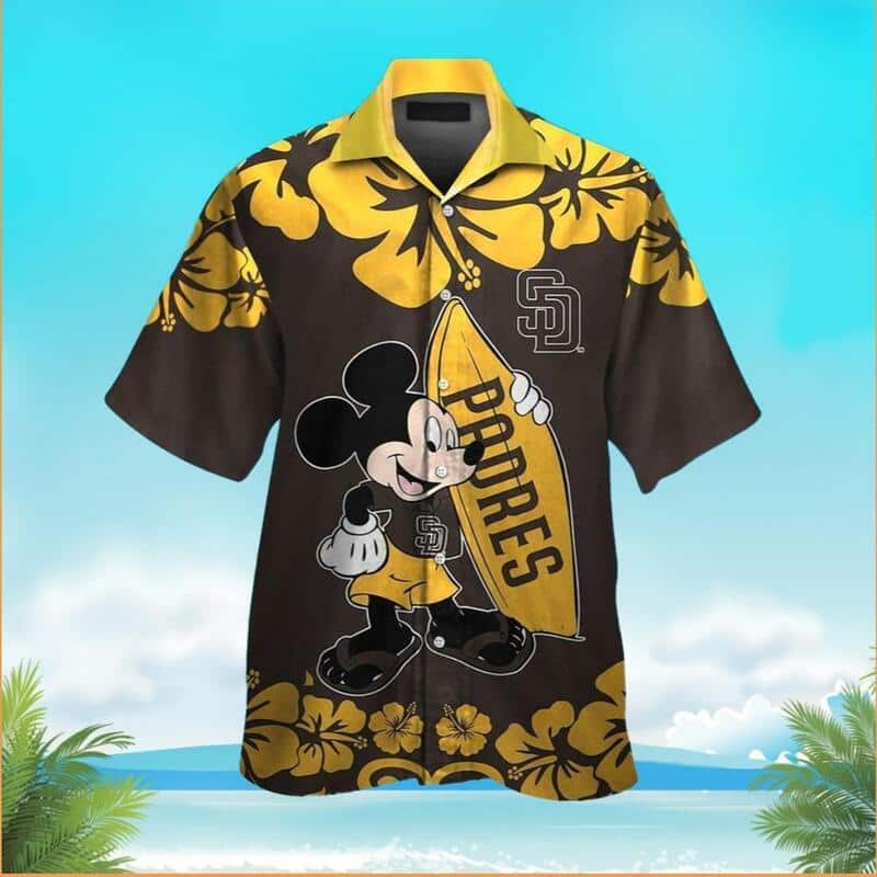 Mickey Mouse San Diego Padres Hawaiian Shirt Beach Vacation Gift