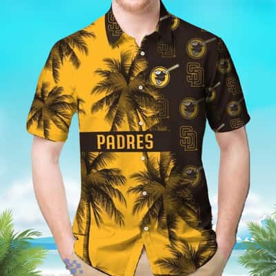 MLB San Diego Padres Hawaiian Shirt Palm Tree Baseball Fans Gift