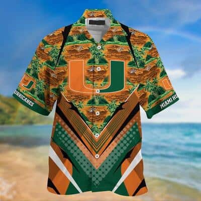 Miami Hurricanes Hawaiian Shirt Football Gift For Beach Lovers