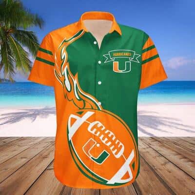 NCAA Miami Hurricanes Hawaiian Shirt Gift For College Football Fans