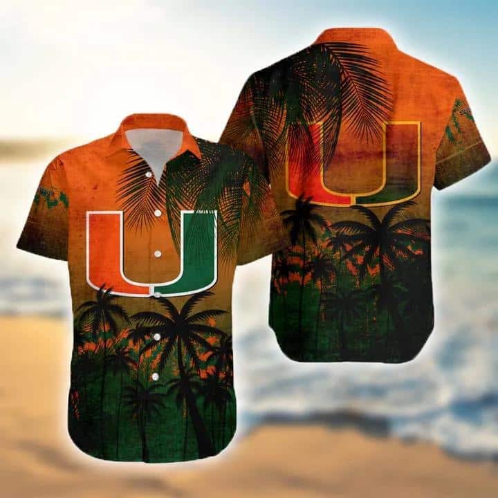 NCAA Miami Hurricanes Hawaiian Shirt Vintage Gift For Beach Lovers