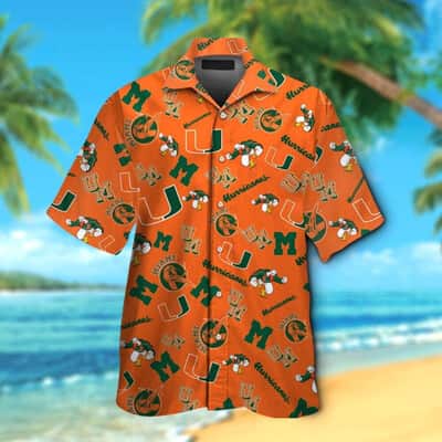 NCAA Miami Hurricanes Hawaiian Shirt Football Gift For Beach Lovers