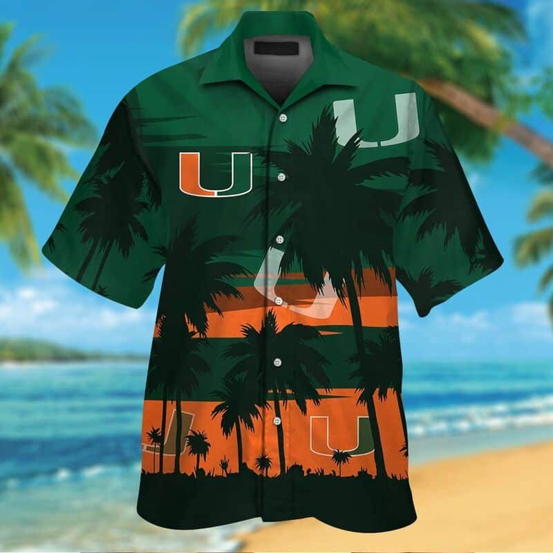 Summer Vibes Miami Hurricanes Hawaiian Shirt Beach Gift For Him