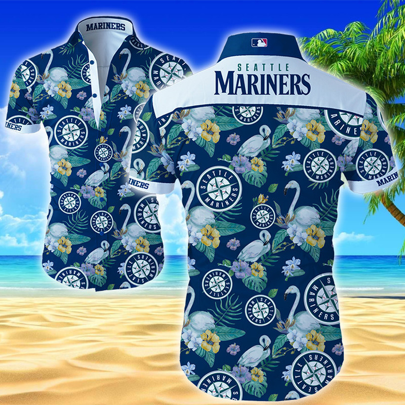 MLB Seattle Mariners Hawaiian Shirt Beach Gift For Baseball Players