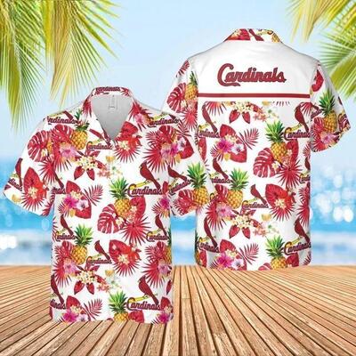 St. Louis Cardinals Hawaiian Shirt Tropical Flower Pattern Best Beach Gift