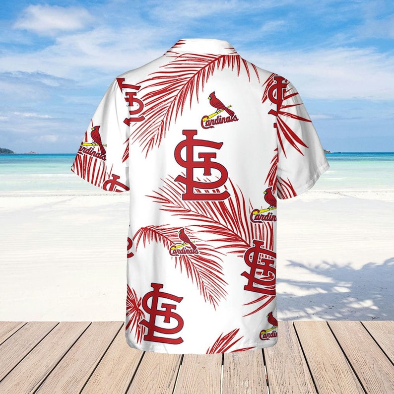 St Louis Cardinals Hawaiian Shirt Rose Pattern St Louis Cardinals