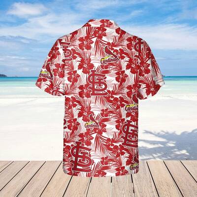 St. Louis Cardinals Hawaiian Shirt Tropical Flower Pattern Beach Gift For Friend