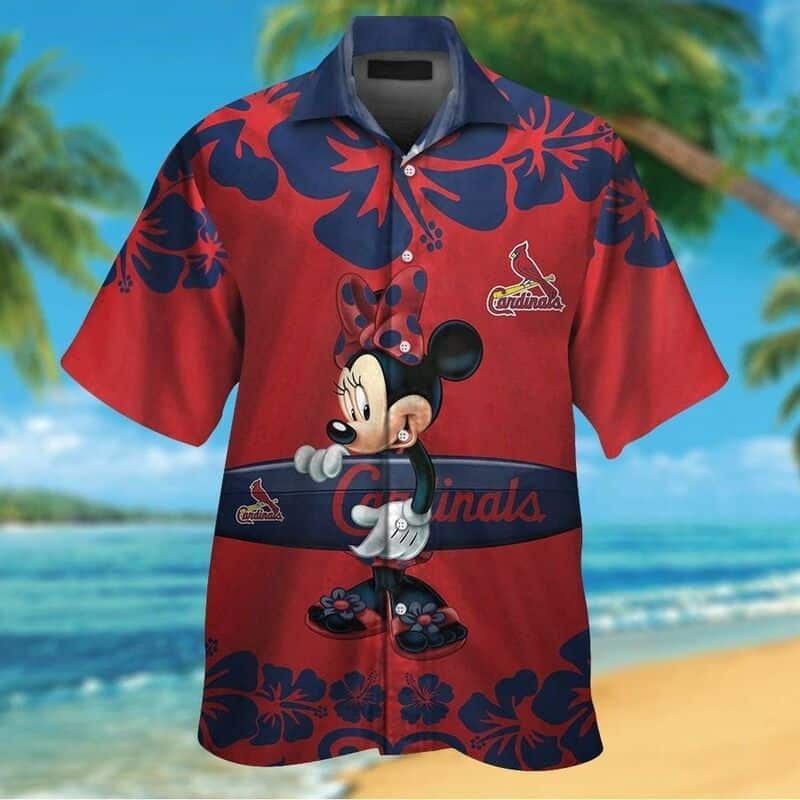 Minnie Mouse Disney St. Louis Cardinals Hawaiian Shirt Beach Lovers Gift