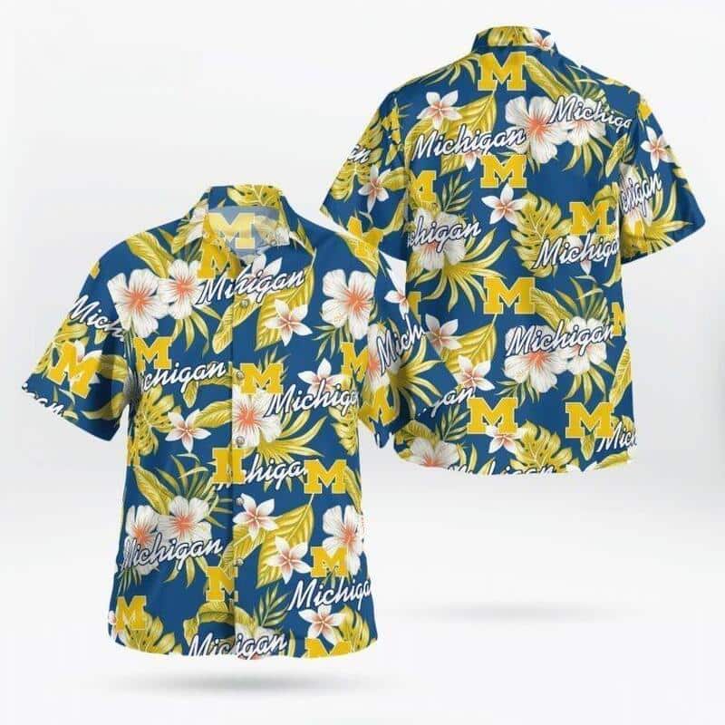 Michigan Wolverines Hawaiian Shirt Birthday Gift For Beach Lovers