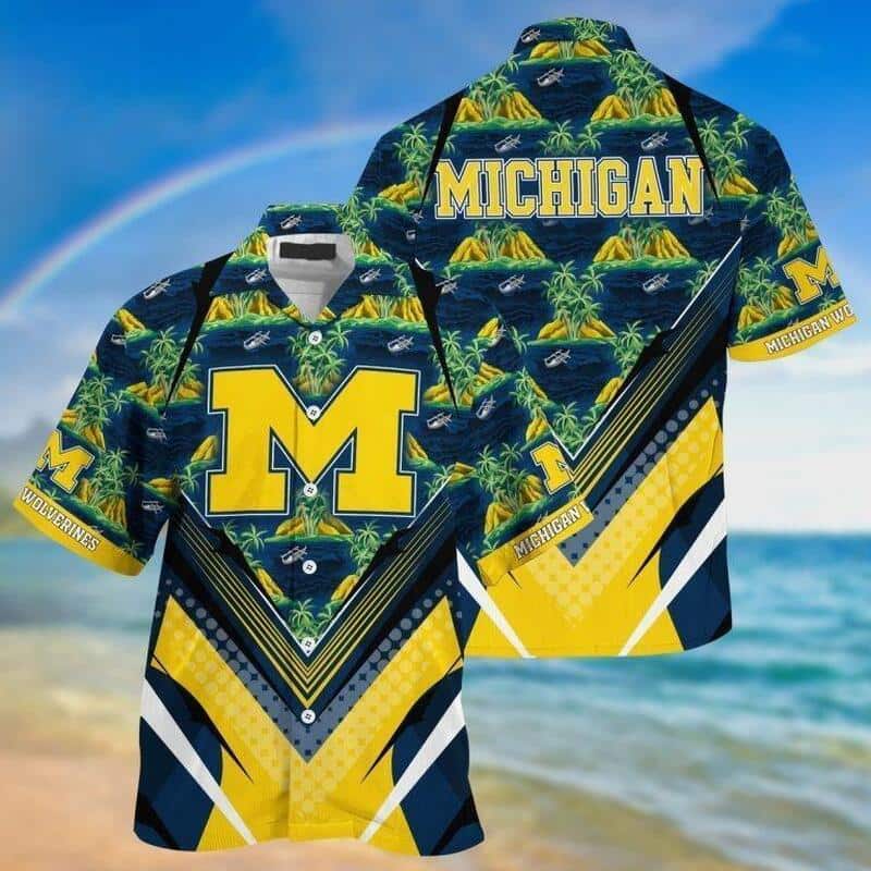 Michigan Wolverines Hawaiian Shirt Summer Beach Gift