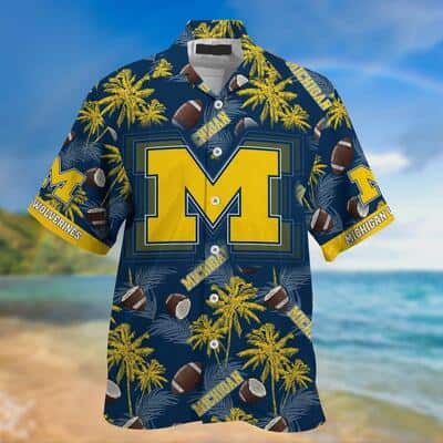 Michigan Wolverines Hawaiian Shirt Gift For Beach Vacation