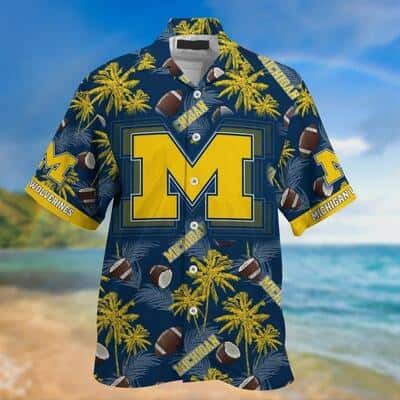 NCAA Michigan Wolverines Hawaiian Shirt Summer Beach Gift