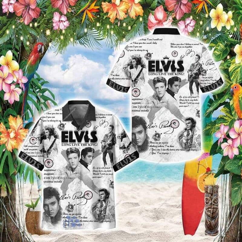 Vintage Elvis Presley Long Live The King Hawaiian Shirt