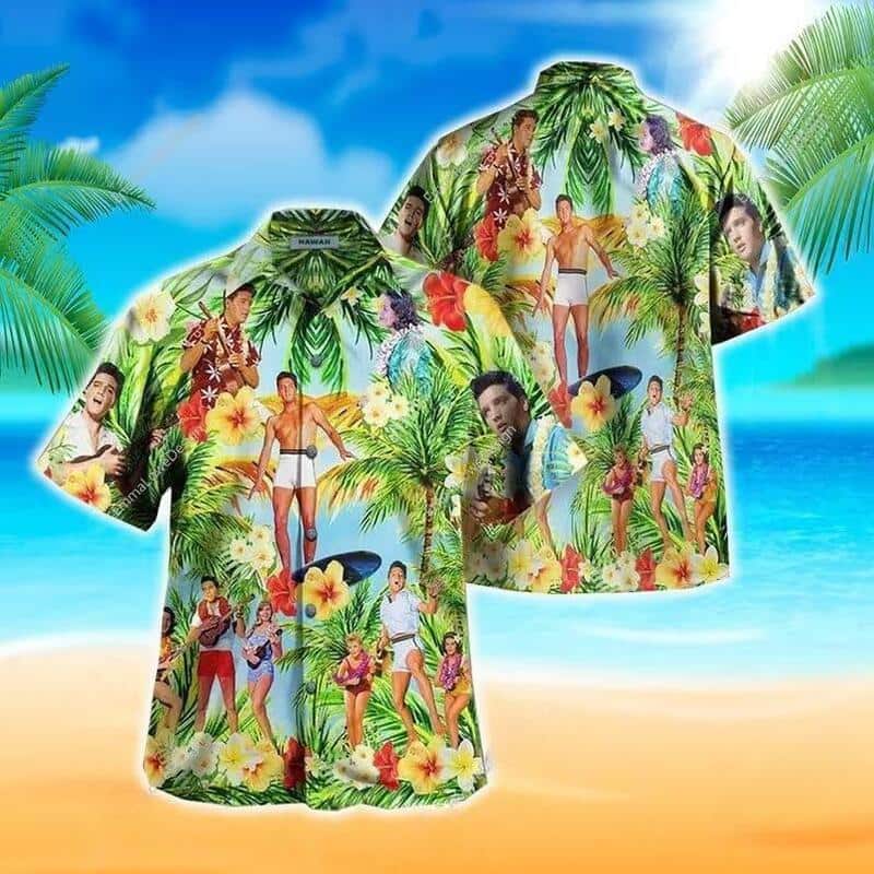 Elvis Presley Hawaiian Shirt Gift For Beach Lovers