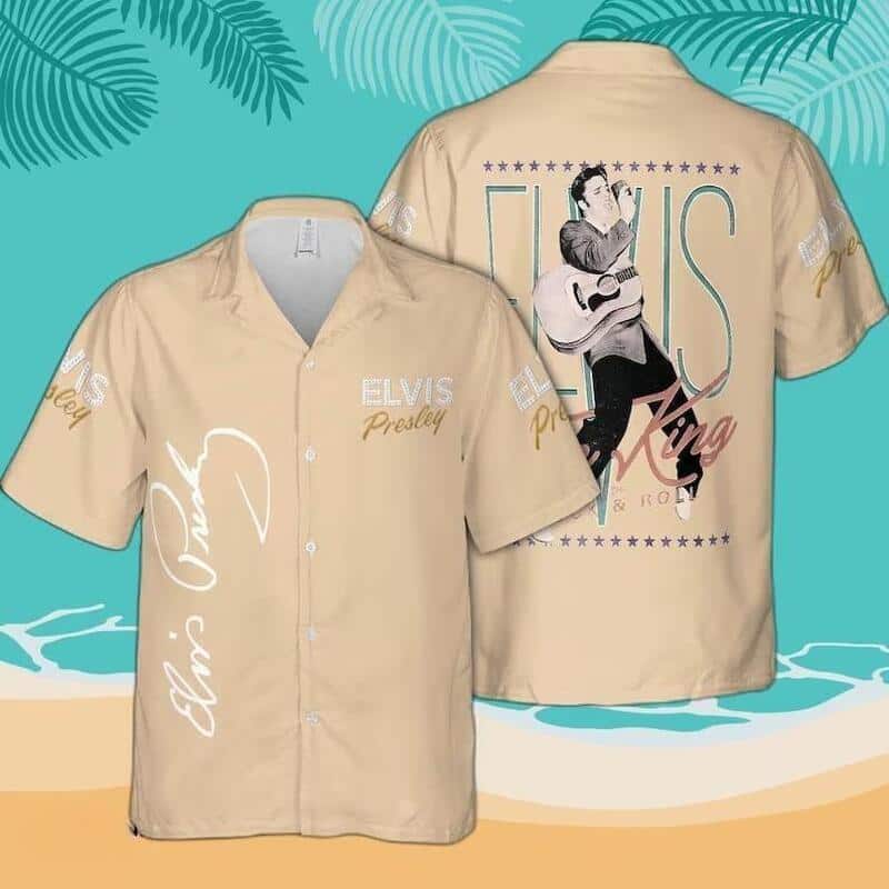 Elvis Presley Hawaiian Shirt Gift For Rock Lovers