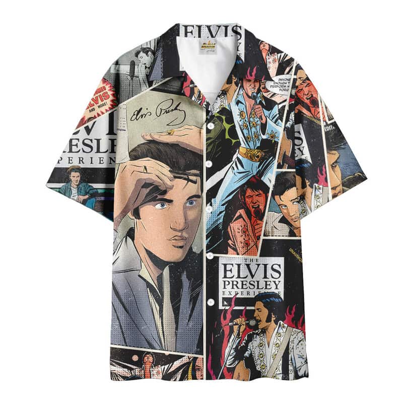 Elvis Presley Hawaiian Shirt Music Gift For Beach Lovers