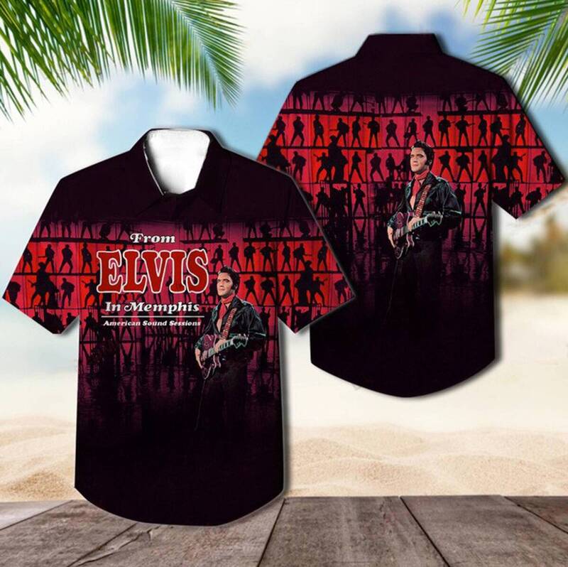 Elvis Presley Hawaiian Shirt From Elvis In Memphis Rock Music Gift
